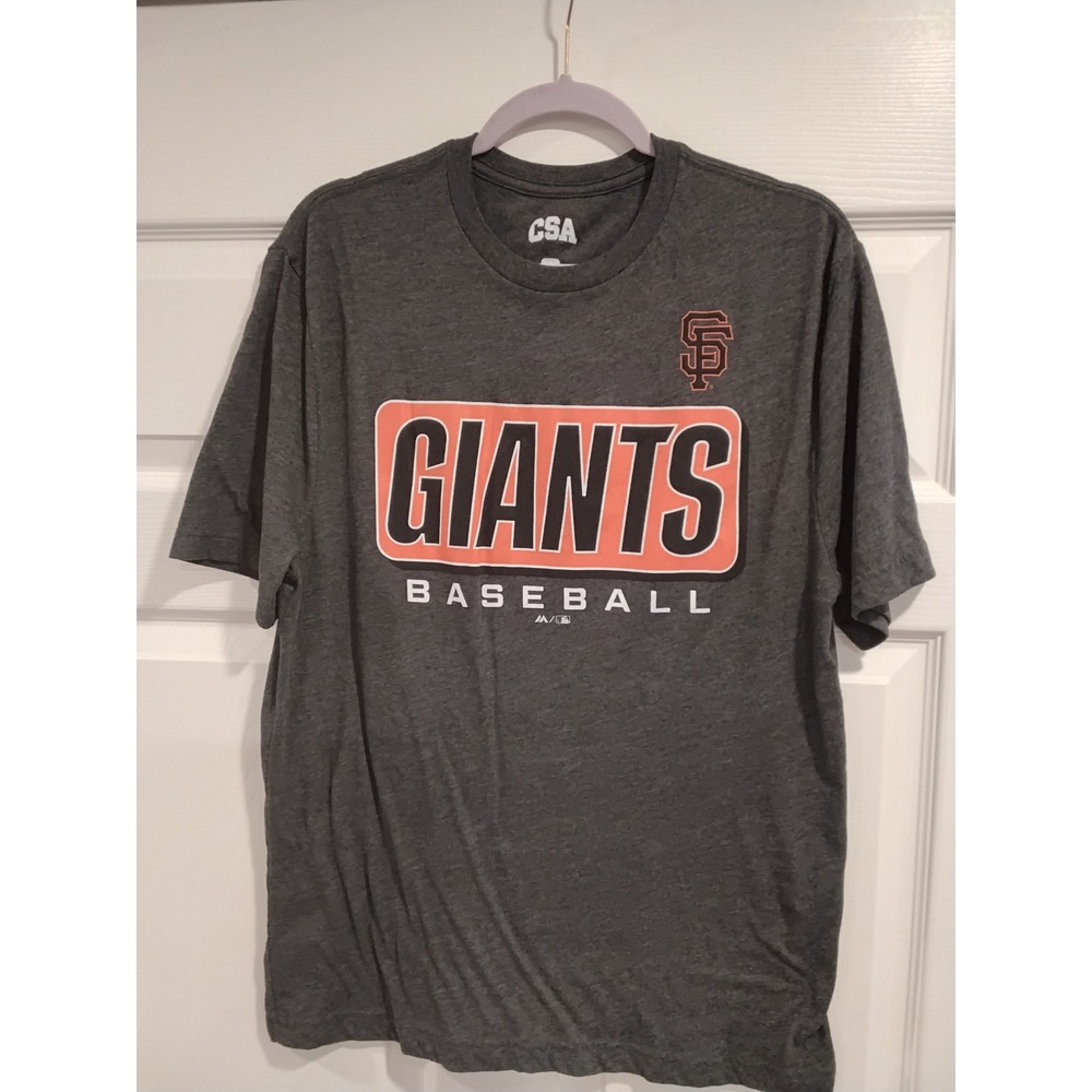 San Francisco Giants Baseball T Shirt Gray CSA‎ Majestic Mens Size Medium